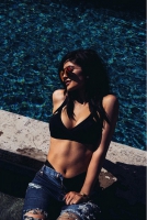 kylie jenner Poolside // Victoria by Victoria Beckam